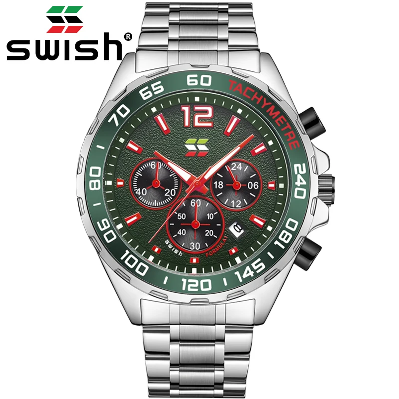Часы наручные SWISH Мужские светящиеся, повседневные спортивные брендовые водонепроницаемые из нержавеющей стали
Часы наручные SWISH Мужские светящиеся, повседневные спортивные брендовые водонепроницаемые из нержавеющей стали