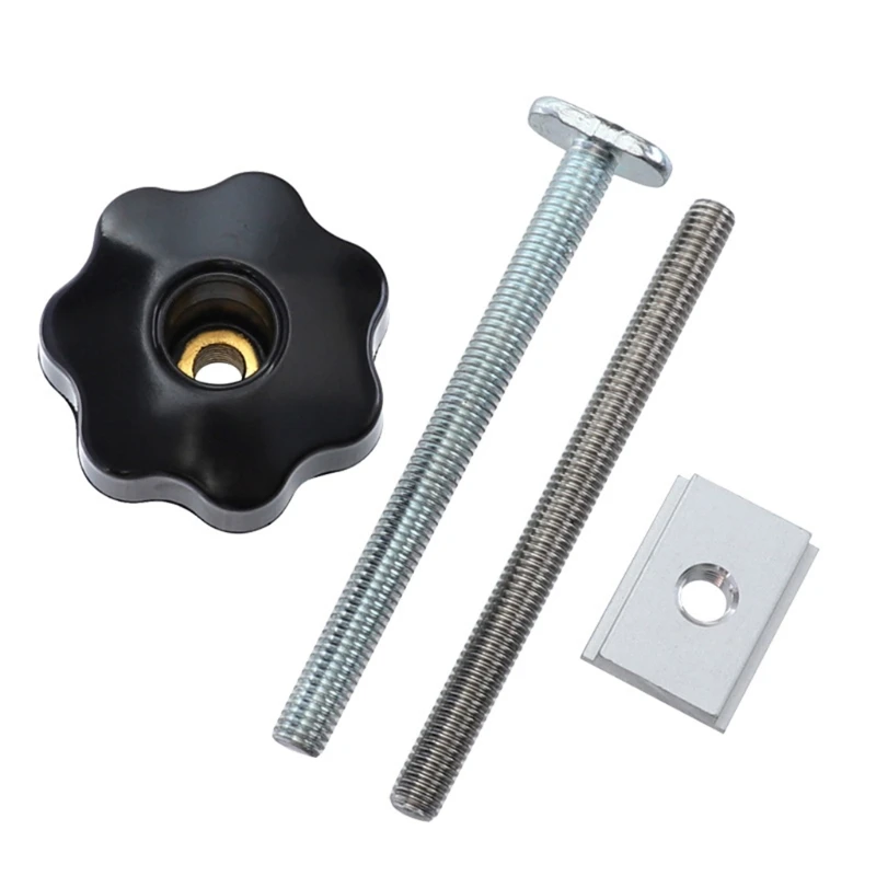 4Sets M8 Plum Hand Tighten Nuts Handle + M8 T-Track Slider Sliding Nut Screw Rod M17E
4Sets M8 Plum Hand Tighten Nuts Handle + M8 T-Track Slider Sliding Nut Screw Rod M17E