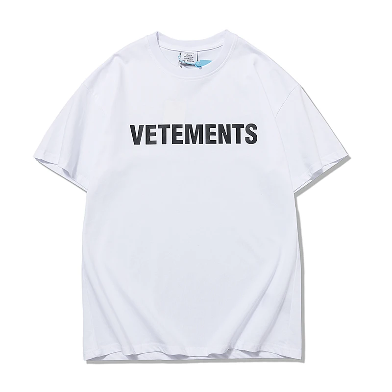 Best Quality Vetements Short-sleeved Men Women Couples Loose Casual Retro Fashion Black White Cotton Vetements T-shirt
Best Quality Vetements Short-sleeved Men Women Couples Loose Casual Retro Fashion Black White Cotton Vetements T-shirt