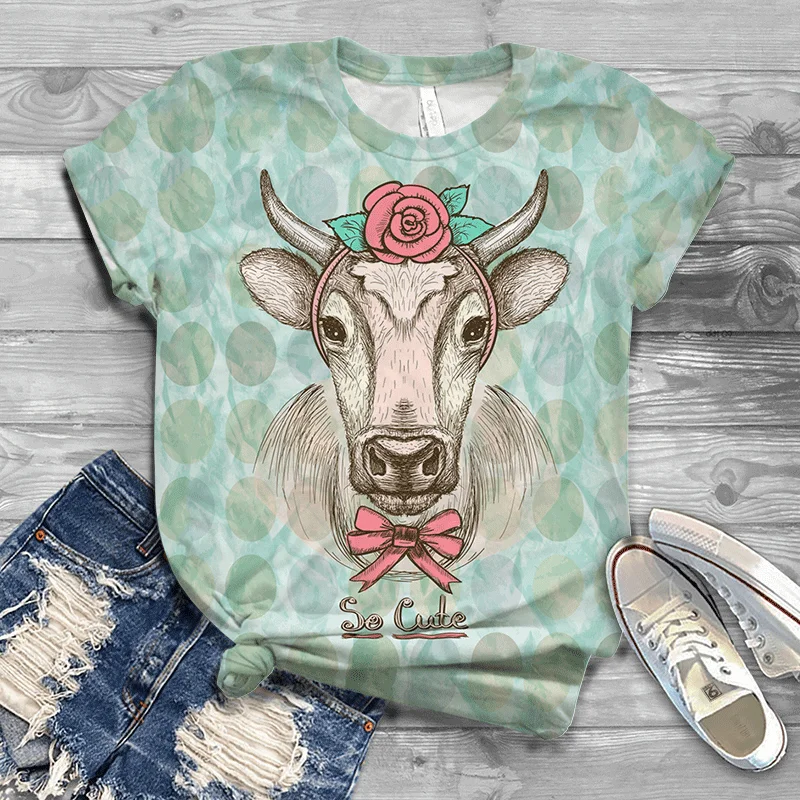 Women's T-shirt 2021 Animal Explosion Model Harajuku Large Size Small Size Comfortable Soft Personality Ladies T-shirt New
Women's T-shirt 2021 Animal Explosion Model Harajuku Large Size Small Size Comfortable Soft Personality Ladies T-shirt New