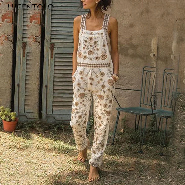 Overalls for Women Jumpsuit Autumn New Fashion Print Straight Full Length Polyester Plus Size Casual Jumpsuits Lugentolo
Overalls for Women Jumpsuit Autumn New Fashion Print Straight Full Length Polyester Plus Size Casual Jumpsuits Lugentolo
