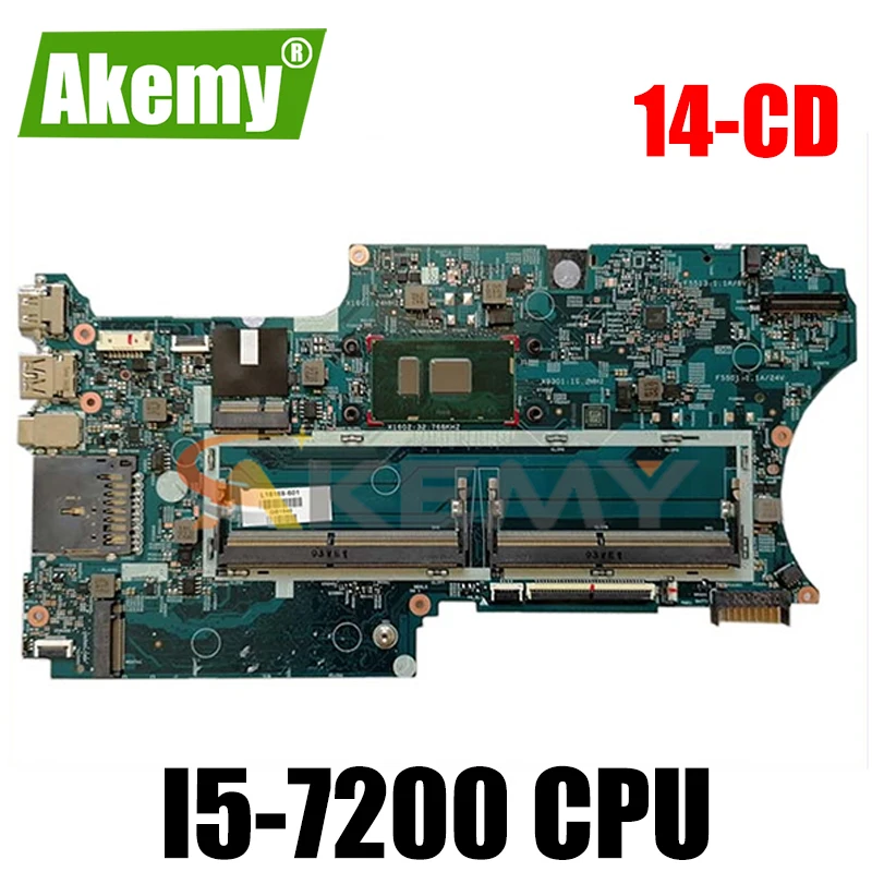 Для струйного принтера HP Pavilion x360 14-CD0007ca 14 или никель-кадмиевых Материнская плата ноутбука L18169-601 17879-1A 448.0E808.001A I5-7200 Процессор DDR4 
Для струйного принтера HP Pavilion x360 14-CD0007ca 14 или никель-кадмиевых Материнская плата ноутбука L18169-601 17879-1A 448.0E808.001A I5-7200 Процессор DDR4