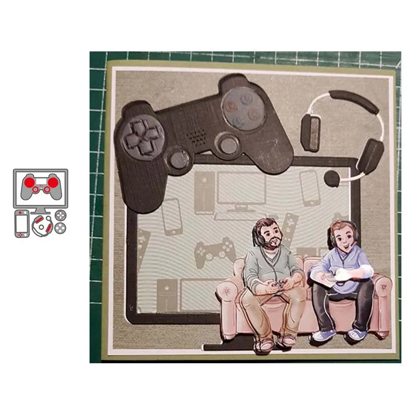 JC Game Console Headset Metal Cutting Dies New Design Scrapbooking Craft Mold Cut Dies Stencil Tools Paper Make Template Model 
JC Game Console Headset Metal Cutting Dies New Design Scrapbooking Craft Mold Cut Dies Stencil Tools Paper Make Template Model