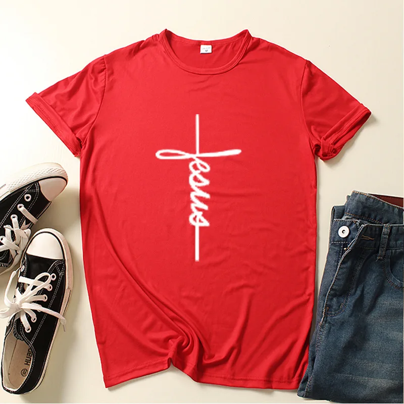 Love Cross Letter Print Women T Shirt Short Sleeve O Neck Loose Women Tshirt Ladies Tee Shirt Tops Clothes Camisetas Mujer
Love Cross Letter Print Women T Shirt Short Sleeve O Neck Loose Women Tshirt Ladies Tee Shirt Tops Clothes Camisetas Mujer