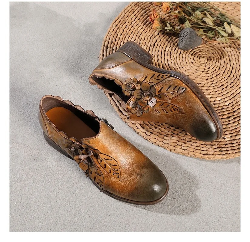 Low heel women's shoes 2021 new female ethnic retro three-dimensional flower handmade embossed gradient casual flat shoes women
Low heel women's shoes 2021 new female ethnic retro three-dimensional flower handmade embossed gradient casual flat shoes women