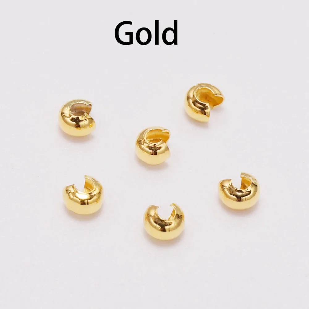 Silver Copper Round Covers Crimp End Beads Dia 3 4 5mm Stopper Spacer Beads For DIY Jewelry Making Findings Supplies
Silver Copper Round Covers Crimp End Beads Dia 3 4 5mm Stopper Spacer Beads For DIY Jewelry Making Findings Supplies