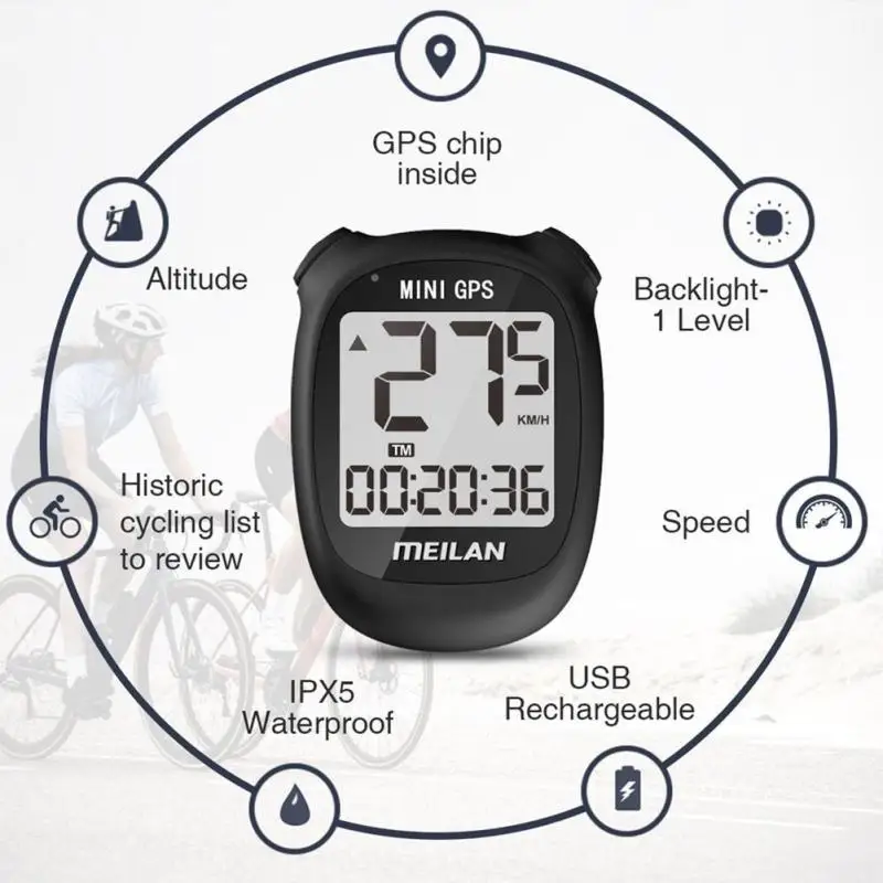 Модель велосипеда MEILAN MINI M3, GPS, Bluetooth и ANT, семейный Профессиональный велосипед, компьютер для полевого велосипеда
Модель велосипеда MEILAN MINI M3, GPS, Bluetooth и ANT, семейный Профессиональный велосипед, компьютер для полевого велосипеда
