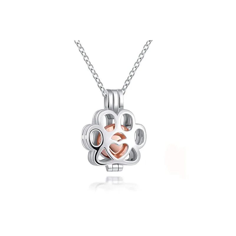 Pet Memorial Jewelry Cat Dog Paw Stainless Steel Cage Cremation Locket Necklace Hold Mini Urn For Ashes Keepsake Pendant
Pet Memorial Jewelry Cat Dog Paw Stainless Steel Cage Cremation Locket Necklace Hold Mini Urn For Ashes Keepsake Pendant