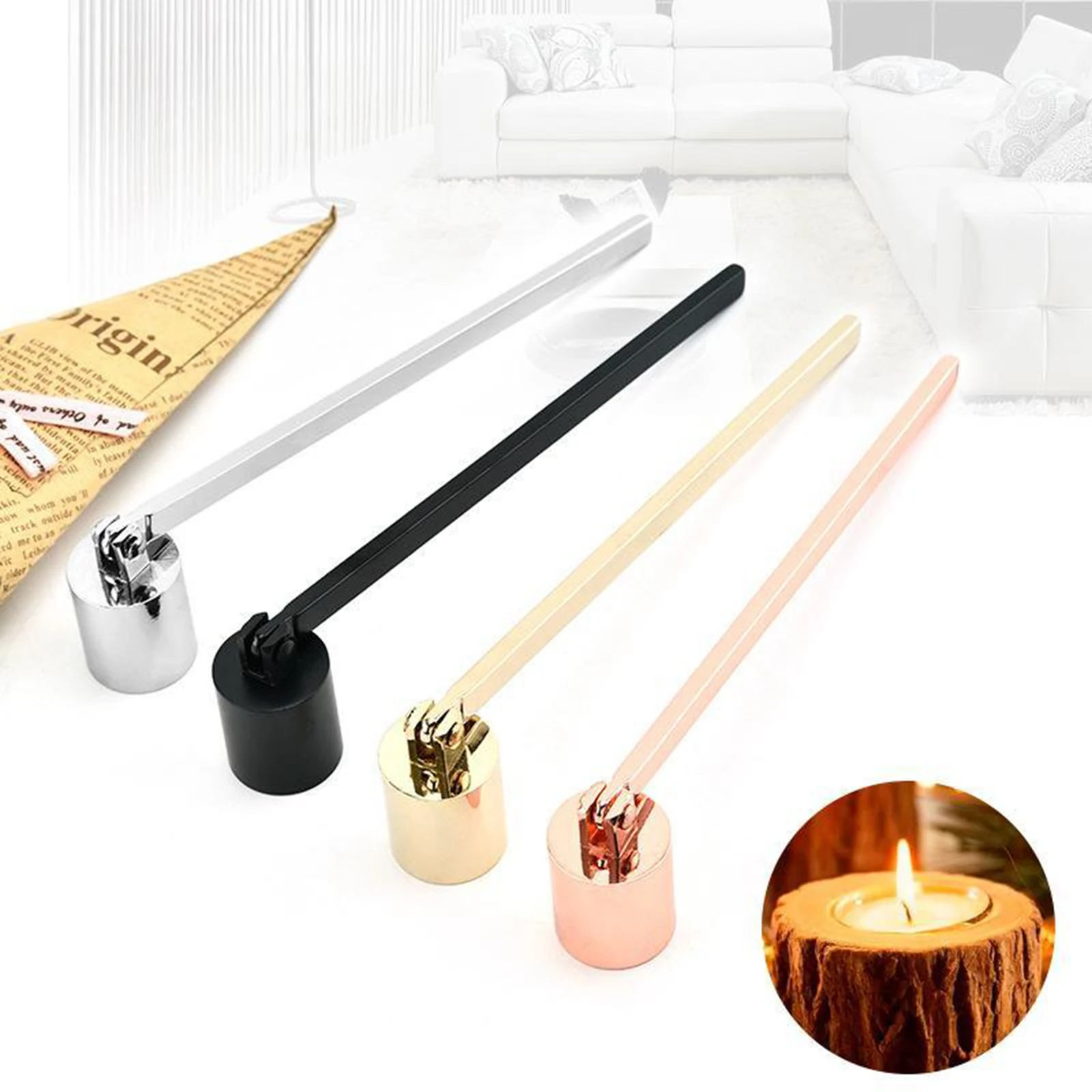 Convenient Candle Fire Extinguisher Candle Snuff Bottle Bell Cover Candle Tool Stainless Steel Candle Handle Accs
Convenient Candle Fire Extinguisher Candle Snuff Bottle Bell Cover Candle Tool Stainless Steel Candle Handle Accs