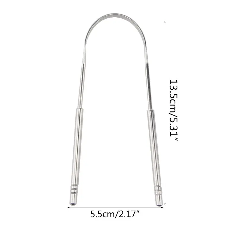 Stainless Steel Useful Tongue Scraper Cleaner Fresh Breath Cleaning Coated Tongu C1FF
Stainless Steel Useful Tongue Scraper Cleaner Fresh Breath Cleaning Coated Tongu C1FF
