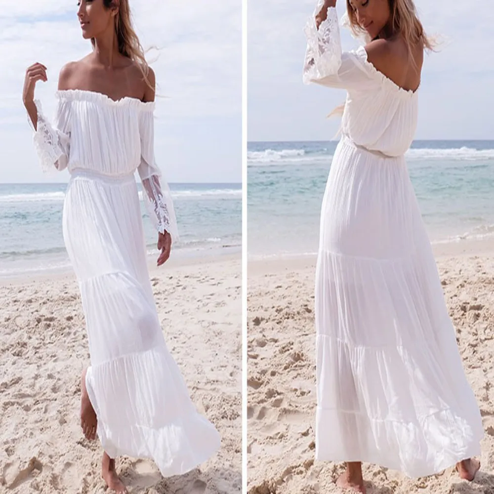 2021 Summer Beach Style Dress For Women Lady Fashion HOT Solid Sexy Slash Neck Strapless Empire Long Chiffon Dress
2021 Summer Beach Style Dress For Women Lady Fashion HOT Solid Sexy Slash Neck Strapless Empire Long Chiffon Dress