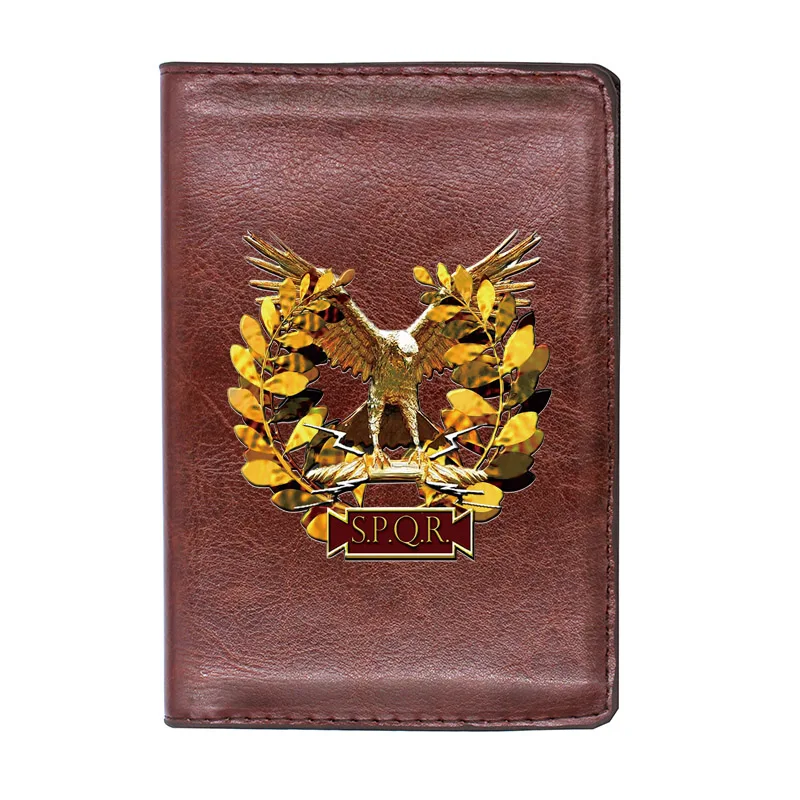 High Quality Leather Roman Empire SPQR Printing Travel Passport Cover ID Credit Card Case
High Quality Leather Roman Empire SPQR Printing Travel Passport Cover ID Credit Card Case