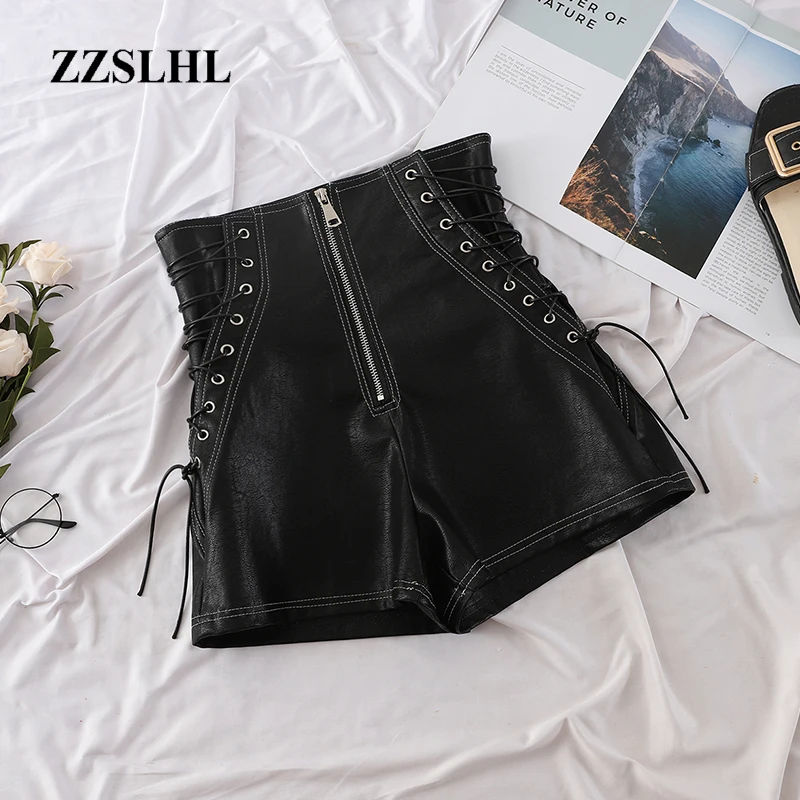 High Waist Zipper Shorts Women Autumn Winter Fashion Pu shorts Laides Sexy Black Bandage Trousers Short Sexy Shorts Femme
High Waist Zipper Shorts Women Autumn Winter Fashion Pu shorts Laides Sexy Black Bandage Trousers Short Sexy Shorts Femme