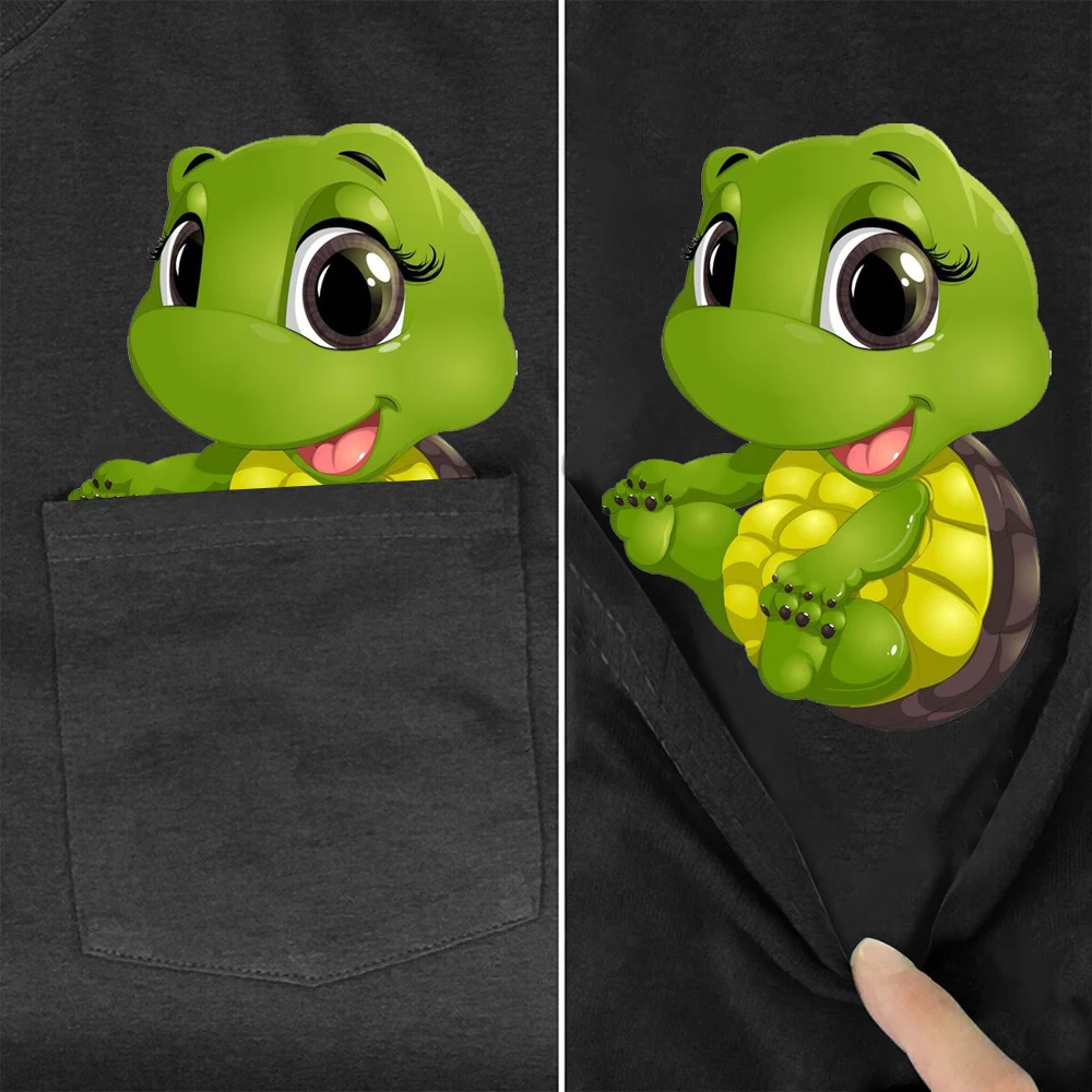 FiiShiMi Power Women Cotton T-ShirtsPocket Cartoons Small Sea Turtle Printed Casual Hip Hop Tops Harajuku Black Cotton Clothes
FiiShiMi Power Women Cotton T-ShirtsPocket Cartoons Small Sea Turtle Printed Casual Hip Hop Tops Harajuku Black Cotton Clothes