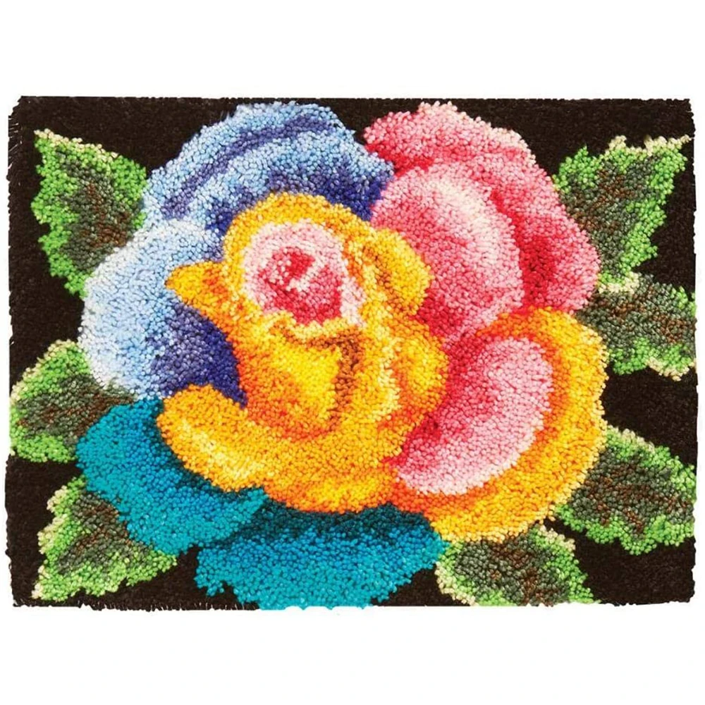 Latch Hook Kits DIY Crochet Yarn Kits Flower Carpet Embroidery Hook Rug Kit Needlework Sets Cushion for Kids/Adults Home Decor
Latch Hook Kits DIY Crochet Yarn Kits Flower Carpet Embroidery Hook Rug Kit Needlework Sets Cushion for Kids/Adults Home Decor