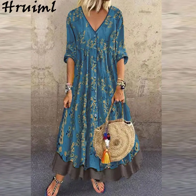Cheap Wholesale Items Women Dresses for Women Summer 2021 Elegant V Neck Party Dress Plus Size S-3XL Vintage Casual Long Dress
Cheap Wholesale Items Women Dresses for Women Summer 2021 Elegant V Neck Party Dress Plus Size S-3XL Vintage Casual Long Dress