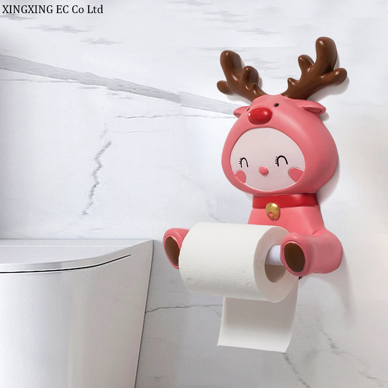 Wall-mounted Cartoon Toilet Tissue Holder Home Roll Paper Holder Resin Non-Punch-free Storage Rack Shelf Bathroom Accessories
Wall-mounted Cartoon Toilet Tissue Holder Home Roll Paper Holder Resin Non-Punch-free Storage Rack Shelf Bathroom Accessories