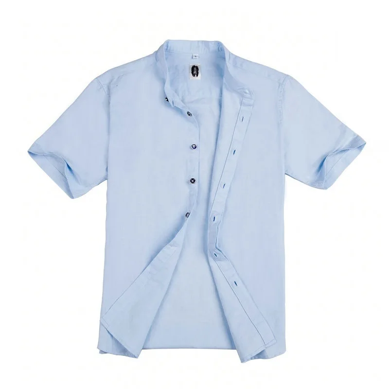 Short sleeve shirt collar men men's clothing of cultivate one's morality shirt linen shirts
Short sleeve shirt collar men men's clothing of cultivate one's morality shirt linen shirts