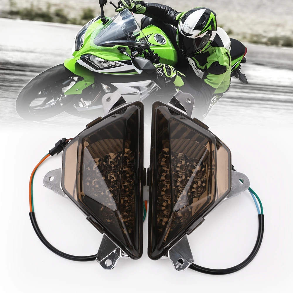 Motorcycle Front Turn Signals Light Turning Lamp For Kawasaki NINJA 250 300 NINJA250 Ninja300 2013 2014 2015 2016
Motorcycle Front Turn Signals Light Turning Lamp For Kawasaki NINJA 250 300 NINJA250 Ninja300 2013 2014 2015 2016