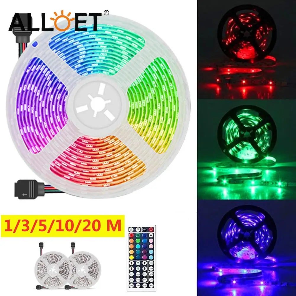 SMD 3528 LED Strip Light RGB Flexible Tape Ribbon Lamp with Remote Control for TV Desktop Screen Decorative Backlight
SMD 3528 LED Strip Light RGB Flexible Tape Ribbon Lamp with Remote Control for TV Desktop Screen Decorative Backlight
