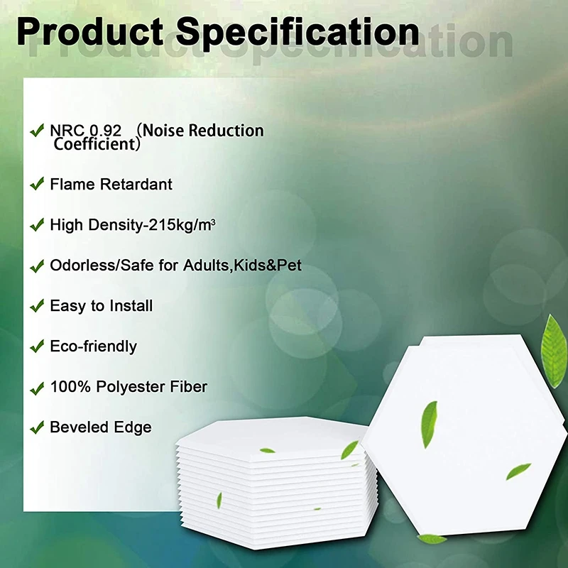 18 Pack Hexagon Acoustic Panels Beveled Edge Sound Proof Foam Panels,Sound Proofing Padding for Wall Decor,Studio&Office 
18 Pack Hexagon Acoustic Panels Beveled Edge Sound Proof Foam Panels,Sound Proofing Padding for Wall Decor,Studio&Office