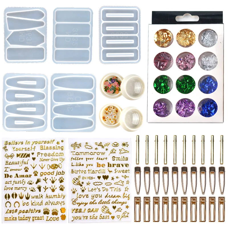 New DIY Hairpin Epoxy Resin Mold Silicone Women Girls Geometric Hair Claw Hair Clips UV Resin Epoxy Molds Accessories Supplies
New DIY Hairpin Epoxy Resin Mold Silicone Women Girls Geometric Hair Claw Hair Clips UV Resin Epoxy Molds Accessories Supplies