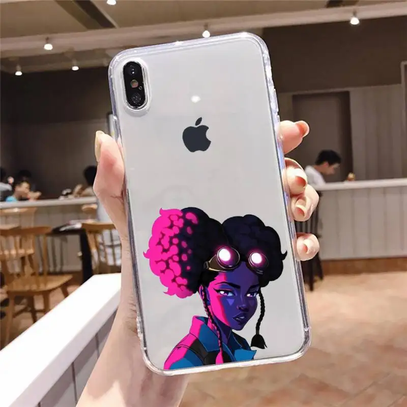 Afro Girls Black Women Art Phone Cases Transparent soft For iphone 5 5s 5c se 6 6s 7 8 11 12 plus mini x xs xr pro max
Afro Girls Black Women Art Phone Cases Transparent soft For iphone 5 5s 5c se 6 6s 7 8 11 12 plus mini x xs xr pro max