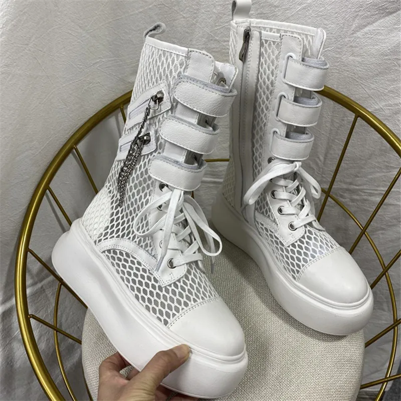 Cut Outs Summer Boots For Women Shoes High Platform Motorcycle Boots Chains Knight Combat Boots INS Runway Zapatos De Mujer 
Cut Outs Summer Boots For Women Shoes High Platform Motorcycle Boots Chains Knight Combat Boots INS Runway Zapatos De Mujer