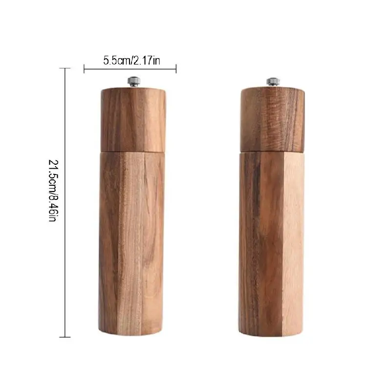 Wooden Salt and Pepper Grinders Manual Sea Salt and Pepper Mills for Seasoning Meal Prep Cooking Serving Dining Tableware
Wooden Salt and Pepper Grinders Manual Sea Salt and Pepper Mills for Seasoning Meal Prep Cooking Serving Dining Tableware