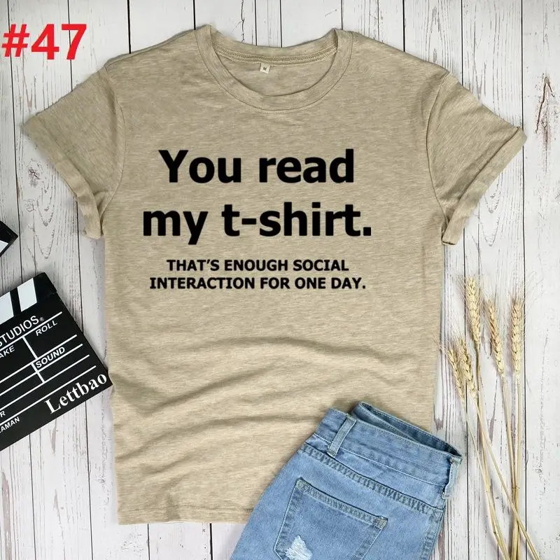 You Read My T-Shirt Summer Cotton Women T-shirts Print Short Sleeve T Shirt Casual Ropa Mujer Tshirt Harajuku Female Tees Tops
You Read My T-Shirt Summer Cotton Women T-shirts Print Short Sleeve T Shirt Casual Ropa Mujer Tshirt Harajuku Female Tees Tops