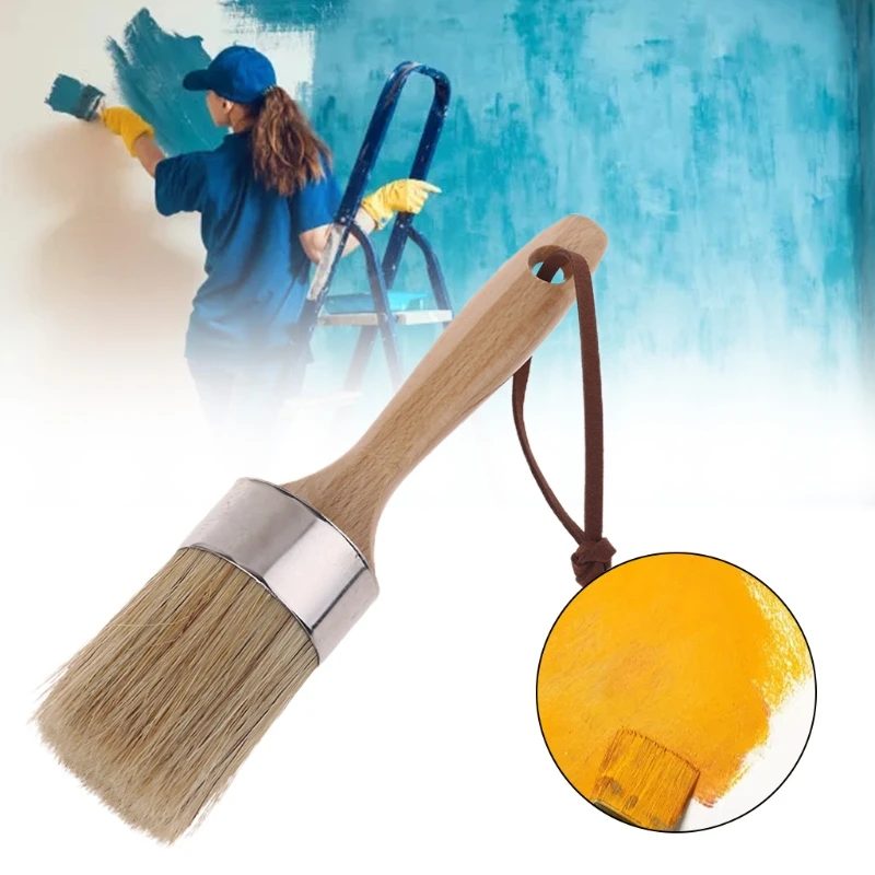 Round Chalk Paint Wax Brush with Ergonomic Wooden Handle Natural Bristle Brushes Q84D
Round Chalk Paint Wax Brush with Ergonomic Wooden Handle Natural Bristle Brushes Q84D