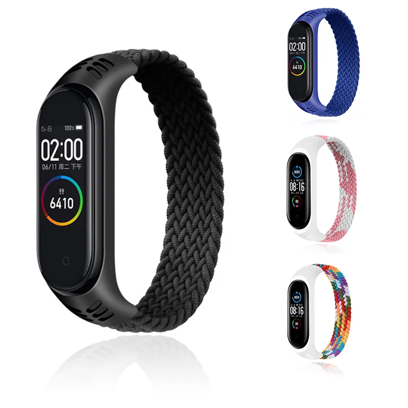 Bracelet for Mi band 6 5 Strap Nylon Braided Solo Loop pulseira bracelet Miband5 Miband6 Wristband for xiaomi Mi band 4 3 strap 
Bracelet for Mi band 6 5 Strap Nylon Braided Solo Loop pulseira bracelet Miband5 Miband6 Wristband for xiaomi Mi band 4 3 strap
