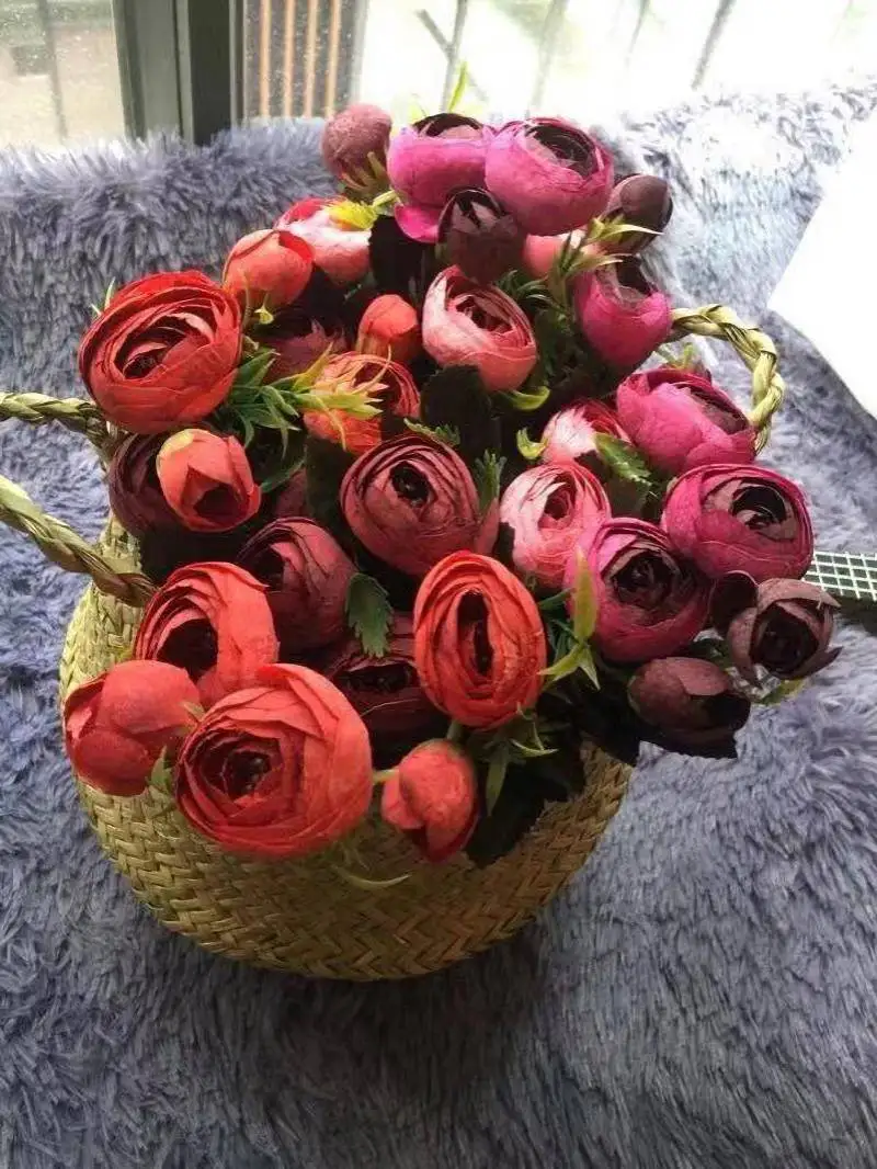 Vintage Red Silk Rose Peony Artificial flowers For Bride Bouquet Room Party Decoration Diy Home Garden Valentine's Day Wedding 
Vintage Red Silk Rose Peony Artificial flowers For Bride Bouquet Room Party Decoration Diy Home Garden Valentine's Day Wedding