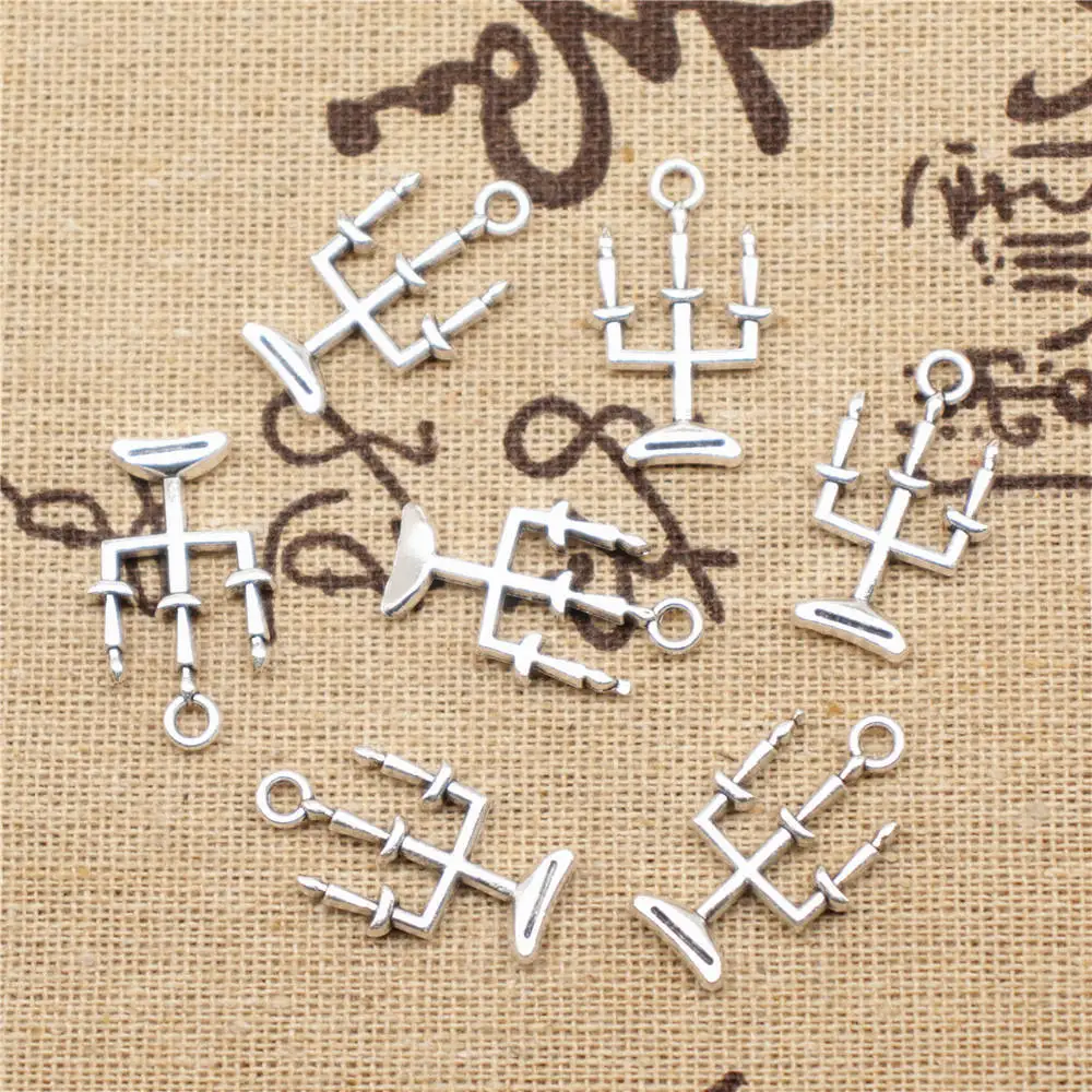 10 шт. подвески и ожерелья подсвечники Подвески античный серебряный цвет 8x24 мм
10 шт. подвески и ожерелья подсвечники Подвески античный серебряный цвет 8x24 мм