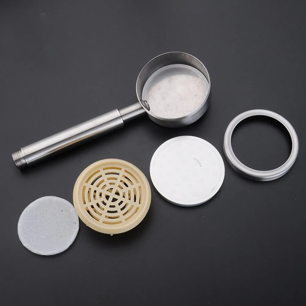 High Pressure 304 Stainless Steel Brushed Round ECO Single Functions PP Filter Faucet Accessory Bathroom Hand Held Shower Head
High Pressure 304 Stainless Steel Brushed Round ECO Single Functions PP Filter Faucet Accessory Bathroom Hand Held Shower Head