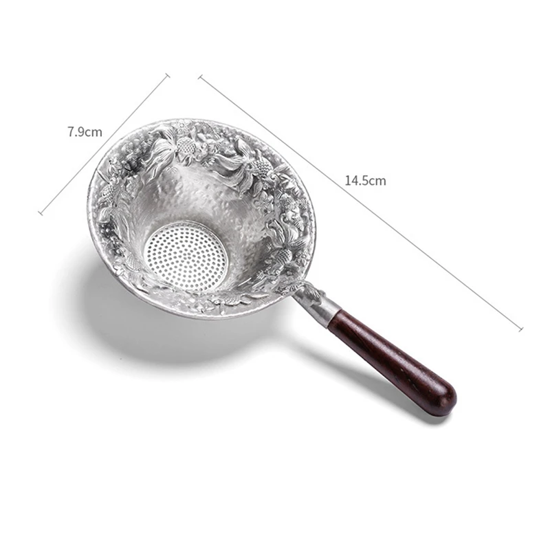 2x Wooden Handle Pure Tin Tea Leaking Tea Strainer Creative Separation Tea Strainer Tea Set Ebony & Wood
2x Wooden Handle Pure Tin Tea Leaking Tea Strainer Creative Separation Tea Strainer Tea Set Ebony & Wood