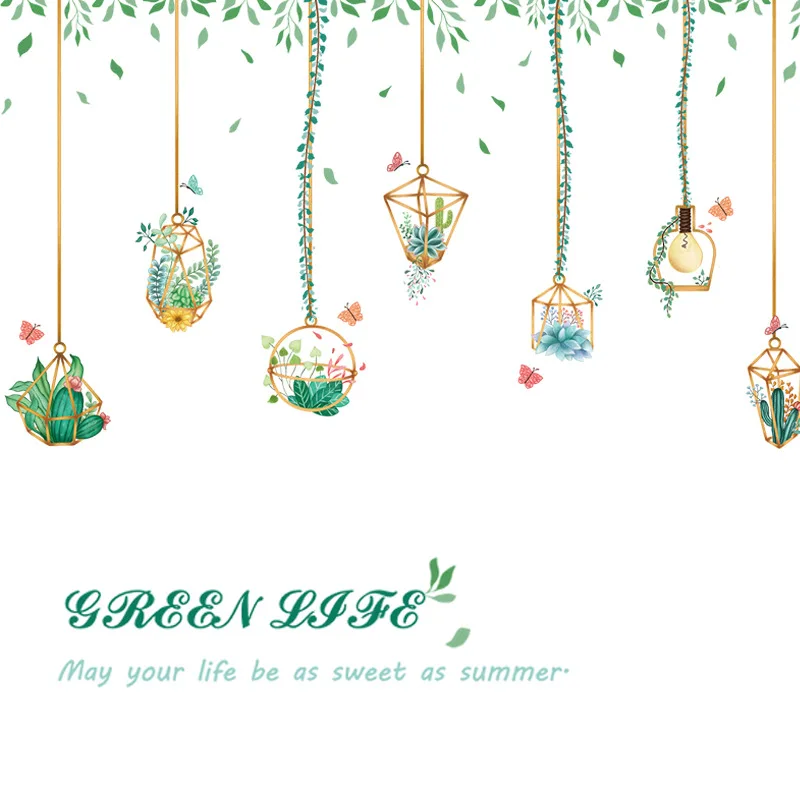 Nordic Wind Plant Chlorophytum Potted Wall Paste Bedroom Bedside Paste Glass Door Display Cabinet Decorative Wall Paste
Nordic Wind Plant Chlorophytum Potted Wall Paste Bedroom Bedside Paste Glass Door Display Cabinet Decorative Wall Paste