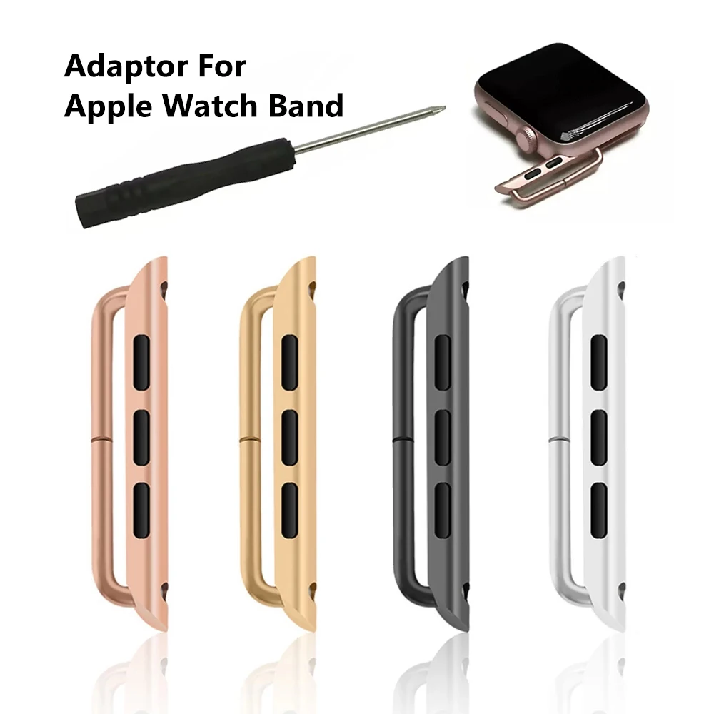 Adapter connector For Apple Watch band series 6 SE 5 4 3 2 1 for iwatch strap 42mm 38mm 44mm 40mm Stainless Steel clasp adaptor
Adapter connector For Apple Watch band series 6 SE 5 4 3 2 1 for iwatch strap 42mm 38mm 44mm 40mm Stainless Steel clasp adaptor