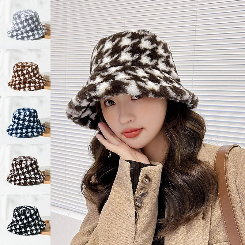 New Black White Plaid Check Bucket Hats Fishing Caps Mens Women Autumn Winter Thick Warm Big Brim Hat Fashion Bucket Hat
New Black White Plaid Check Bucket Hats Fishing Caps Mens Women Autumn Winter Thick Warm Big Brim Hat Fashion Bucket Hat