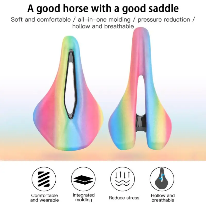 MEROCA Mountain Road Bike Seat Cushion Hollow Folding Bike Bright Color Saddle Car Seat Comfortable Breathable Rainbow Cushion
MEROCA Mountain Road Bike Seat Cushion Hollow Folding Bike Bright Color Saddle Car Seat Comfortable Breathable Rainbow Cushion