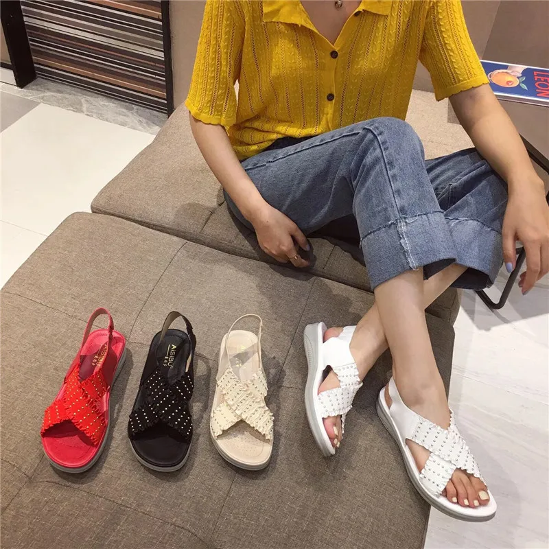 MVVJKEBeige Heeled Sandals Clear Shoes Slip-on Loafers Summer Women's Two Weare Large Size Black Elastic Band Fashion 2021 Flat
MVVJKEBeige Heeled Sandals Clear Shoes Slip-on Loafers Summer Women's Two Weare Large Size Black Elastic Band Fashion 2021 Flat