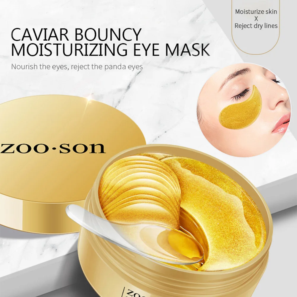 30 pairs of 4K Gold Caviar Eye Mask Collagen Eye Mask to reduce dark circles and fine lines under the eyes
30 pairs of 4K Gold Caviar Eye Mask Collagen Eye Mask to reduce dark circles and fine lines under the eyes