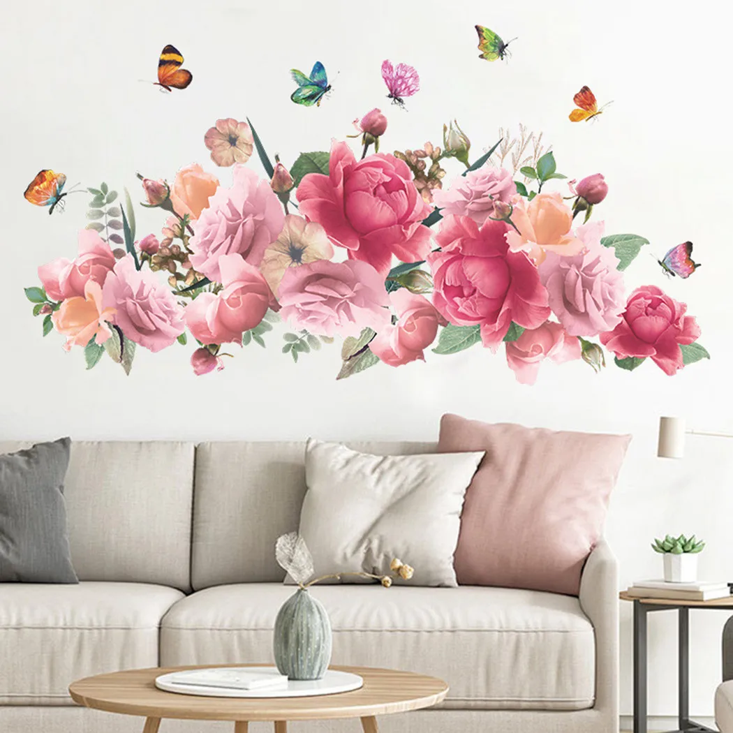 1 Set Of Wall Stickers PVC Pink Peony Flower Butterfly Wall Sticker Living Room Home Decal In Stock Drop Shipping
1 Set Of Wall Stickers PVC Pink Peony Flower Butterfly Wall Sticker Living Room Home Decal In Stock Drop Shipping