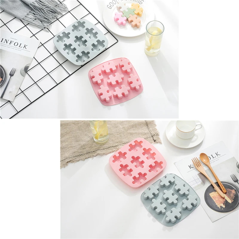 New Silicone Mold Lce Tray Mold Jigsaw Chocolate Mold DIY Resin Mold Candle Making Handmade Soap Mold Cake Decorating Tools
New Silicone Mold Lce Tray Mold Jigsaw Chocolate Mold DIY Resin Mold Candle Making Handmade Soap Mold Cake Decorating Tools