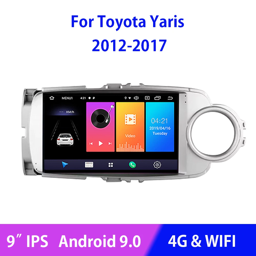 Android 9.0 Quad-Core Car Radio For Toyota Yaris 2012 2013-2017 Multimedia Video Player GPS Navigation 4G WIFI Colorful Light
Android 9.0 Quad-Core Car Radio For Toyota Yaris 2012 2013-2017 Multimedia Video Player GPS Navigation 4G WIFI Colorful Light
