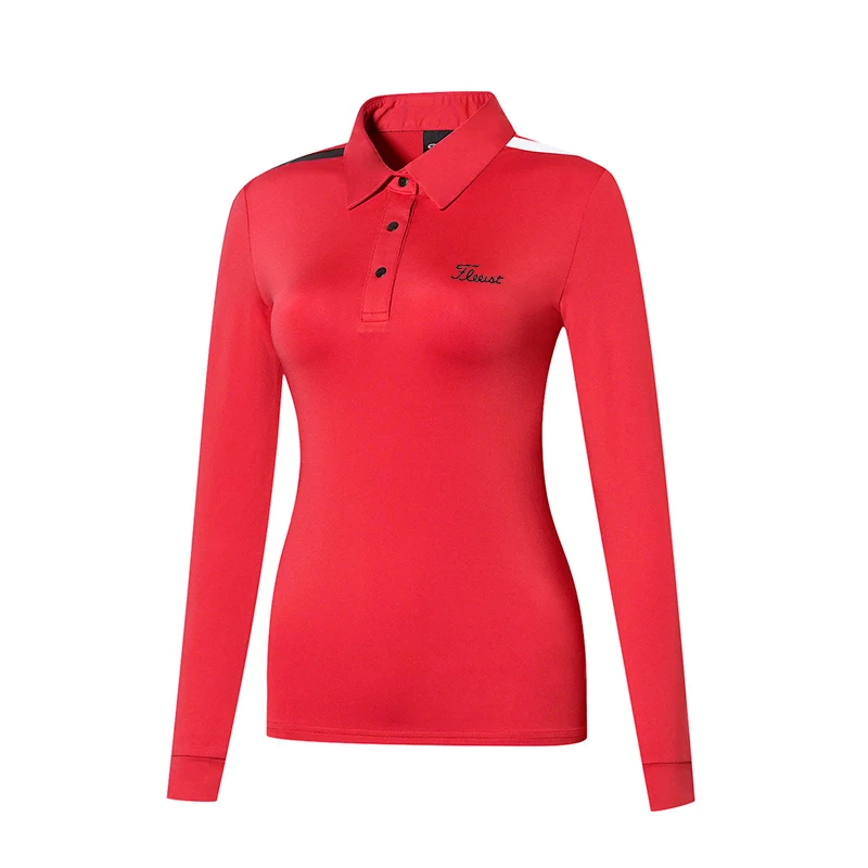 Golf Clothing Ladies Long-sleeved T-shirt Outdoor Sports Wear Quick-drying Breathable Sweat-absorbent Polo Shirt Wear
Golf Clothing Ladies Long-sleeved T-shirt Outdoor Sports Wear Quick-drying Breathable Sweat-absorbent Polo Shirt Wear