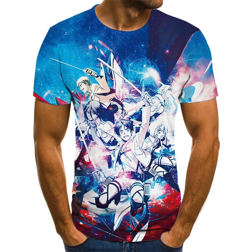 Новинка 2021, популярная футболка для мальчиков и девочек с 3D-принтом японской анимации атаки на титанов, Повседневная азиатская футболка с к...
Новинка 2021, популярная футболка для мальчиков и девочек с 3D-принтом японской анимации атаки на титанов, Повседневная азиатская футболка с к...