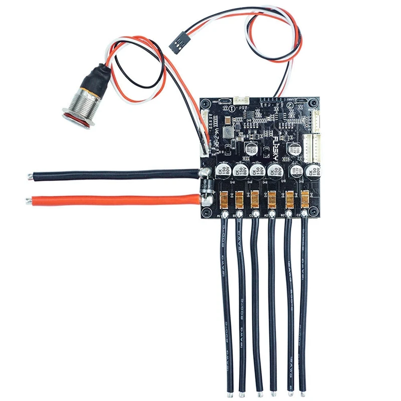 Версия Dual FSESC6.7 Plus 3-12S Brushless контроллер скорости двигателя постоянного тока 200A с кнопкой питания для электрического скейтборда
Версия Dual FSESC6.7 Plus 3-12S Brushless контроллер скорости двигателя постоянного тока 200A с кнопкой питания для электрического скейтборда