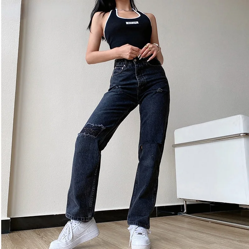 Pants Female Women's Large Size Boyfriend y2k Pants High Waist Mom Ripped 2021 Stright Trousers patchwork jeans ripped stacked
Pants Female Women's Large Size Boyfriend y2k Pants High Waist Mom Ripped 2021 Stright Trousers patchwork jeans ripped stacked
