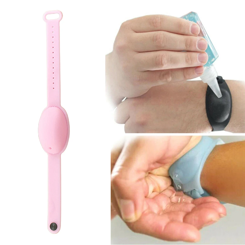 Silicone Bracelet Wristband Hand Dispenser Wearable Hand Sanitizer Dispenser Pumps for Home office School Travel
Silicone Bracelet Wristband Hand Dispenser Wearable Hand Sanitizer Dispenser Pumps for Home office School Travel
